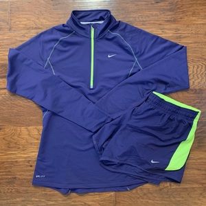 Matching Nike Running Jacket + Shorts